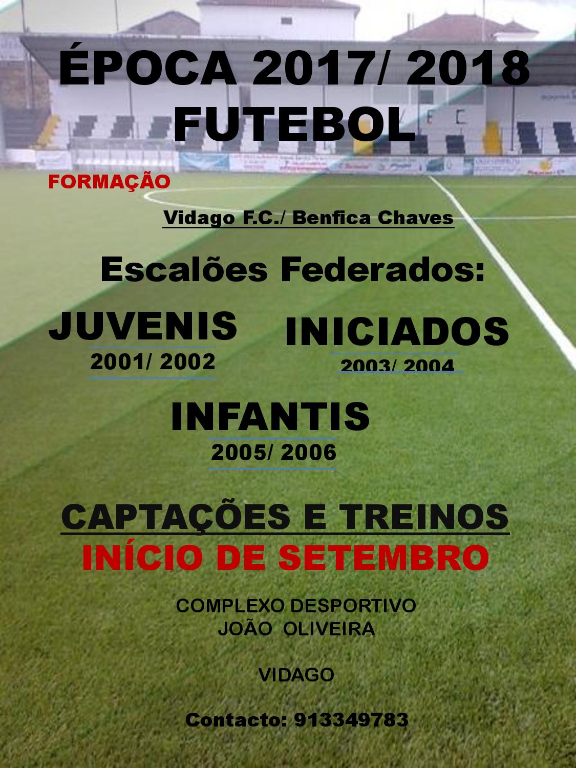 Vidago Futebol Clube|Benfica Chaves apostam na formação